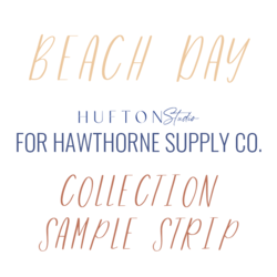 Beach Day Sample Strip