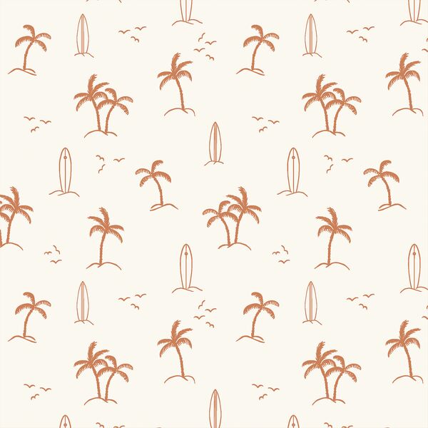 Palm Beach in Caramel on Cream
