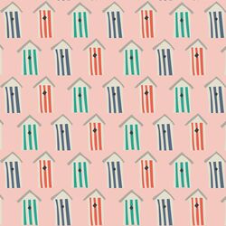 Beach Huts in Pink Sand