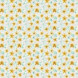 Gathered Flowers in Cream