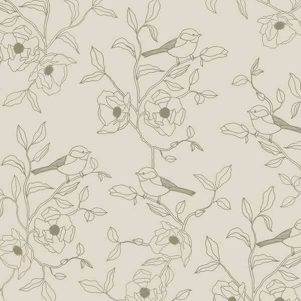Sketched Birds in Grove