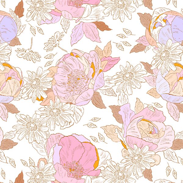 Dream Floral in White