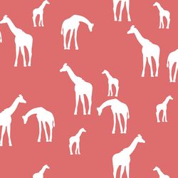 Giraffe Silhouette in Poppy