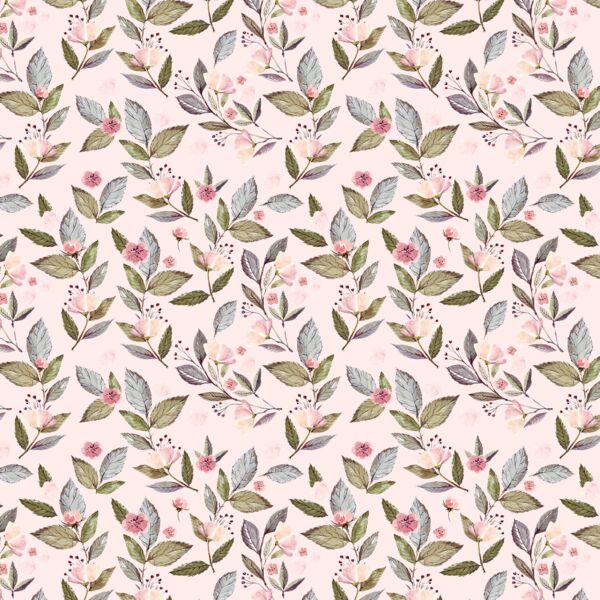 Little Tossed Floral in Soft Blush