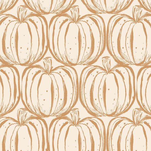 Pumpkin Stack in Orange on Cream