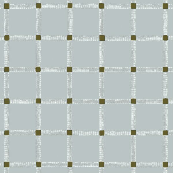 Plaid Basketweave in Ice