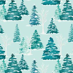 Frosty Forest in Aqua