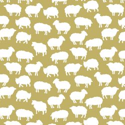 Sheep Silhouette in Brass