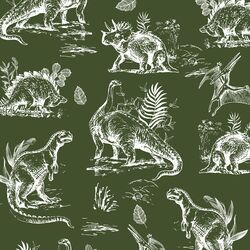 Dinosaurs in Olive Green
