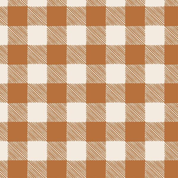 Merry Plaid in Bronze on Bone