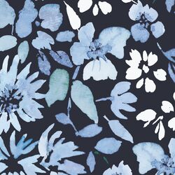 Alcove Blooms in Navy
