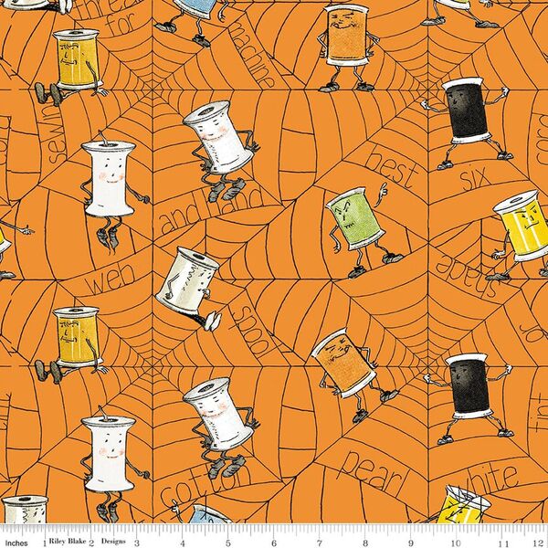 Spooky Spools in Orange