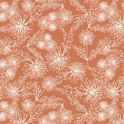 Chrysanthemum Sketch in Berry