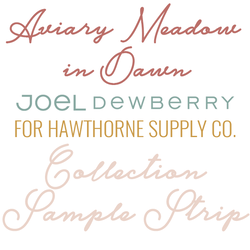 Aviary Meadow in Dawn Sample Strip