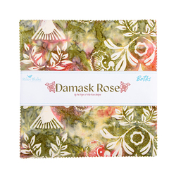 Expressions Batiks 10" Square Pack in Damask Rose