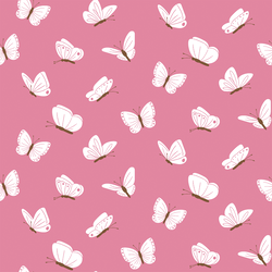 Butterflies in Camellia Pink