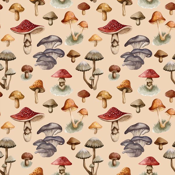 Fungi Fantasy in Warm Oak