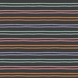 Rainbow Halloween Stripe in Onyx