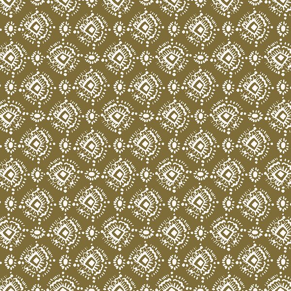 Ikat in Olive