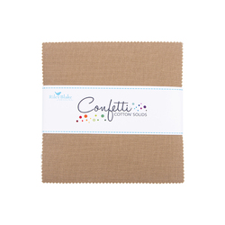Confetti Cotton 5" Square Pack in Pebble