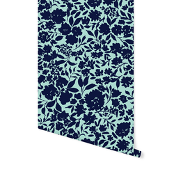 Tonal Floral in Cool Breeze