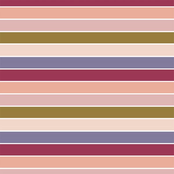 Rainbow Stripe in Rosie
