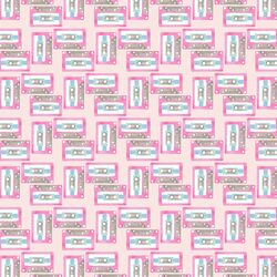 Small Holiday Mix Tape in Festive Pink