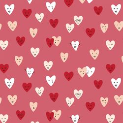 Happy Hearts in Cranberry