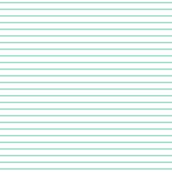 Small Garden Stripe in Aqua on White