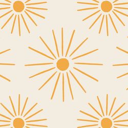 Large Sunburst in Sunshine Yellow on Sunbleached