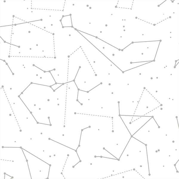 Star Charts in Pebble on White
