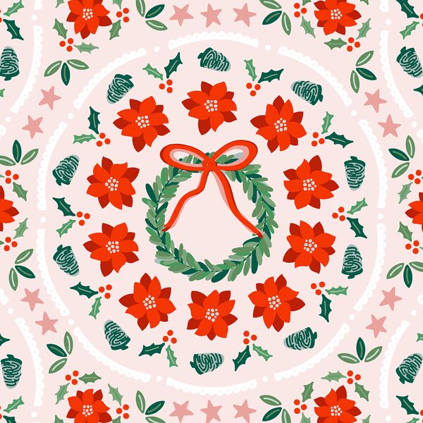 Garden Noel in Slipper Pink
