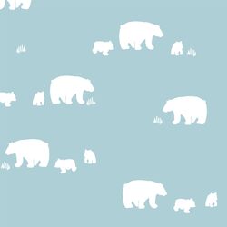 Wandering Bears in Powder Blue