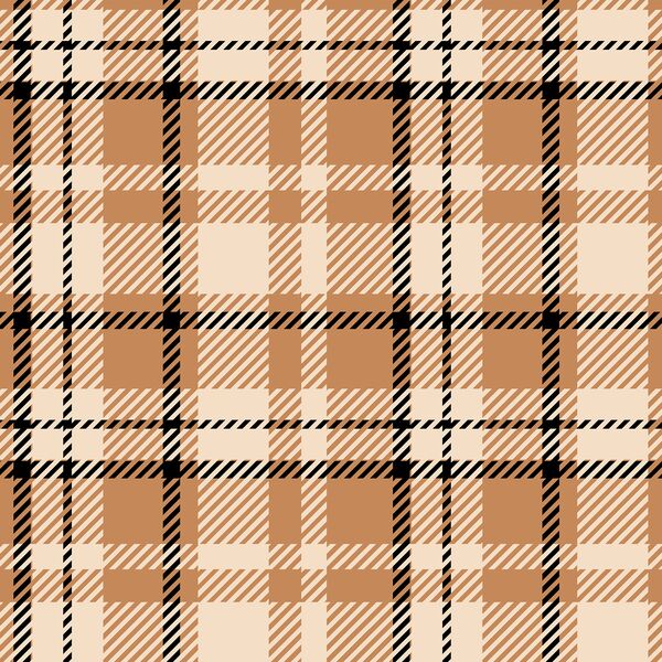 Haunted Tartan in Warm Caramel
