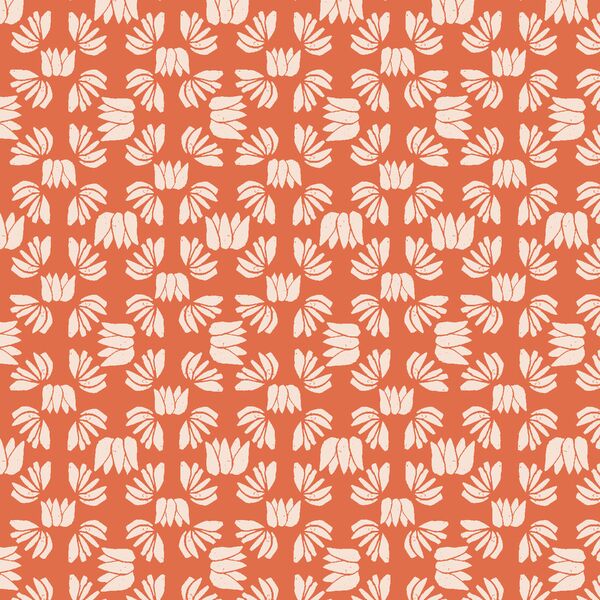 Lotus Blossom in Flame Red