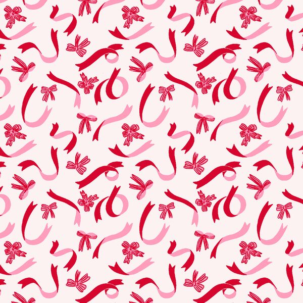 Ribbons and Bows in Red Rose