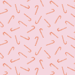 Candy Canes in Pink Floss