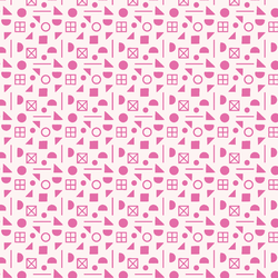 School Yard Shapes in Pink