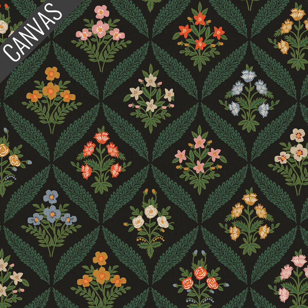 Estee Garden Canvas in Black Multi