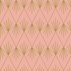 Trellis in Peony and Gold