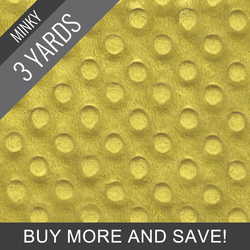 Minky Dimple Dot in Zest - 3 Yard Quick Cut