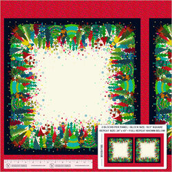Stella Pines Squares Panel in Cream Multi