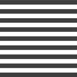 Horizontal Candy Stripe in Onyx