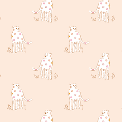 Daisy Cheetah in Soft Pearl