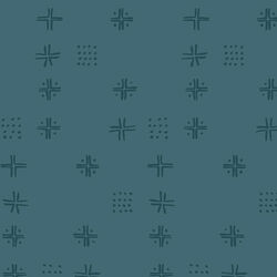 Mudcloth in Teal
