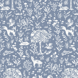 Meadow Nursery in Twilight Blue