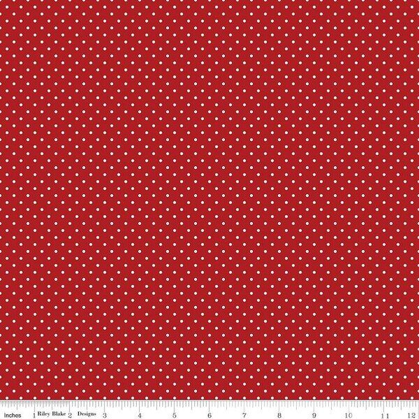 Swiss Dot in Barn Red