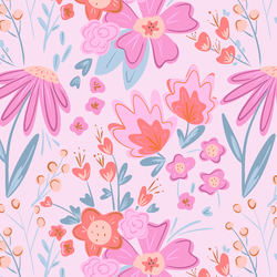 Large Blissful Floral in Sweet