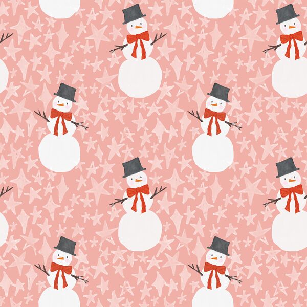 Festive Snowman in Rose