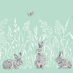 Hoppy Trails Double Border in Mint